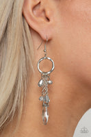 Glammed Up Goddess - Silver Paparazzi Earrings