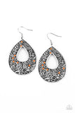 Botanical Butterfly - Orange Paparazzi Earrings