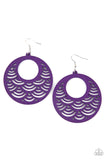SEA Le Vie! - Purple Paparazzi Earrings