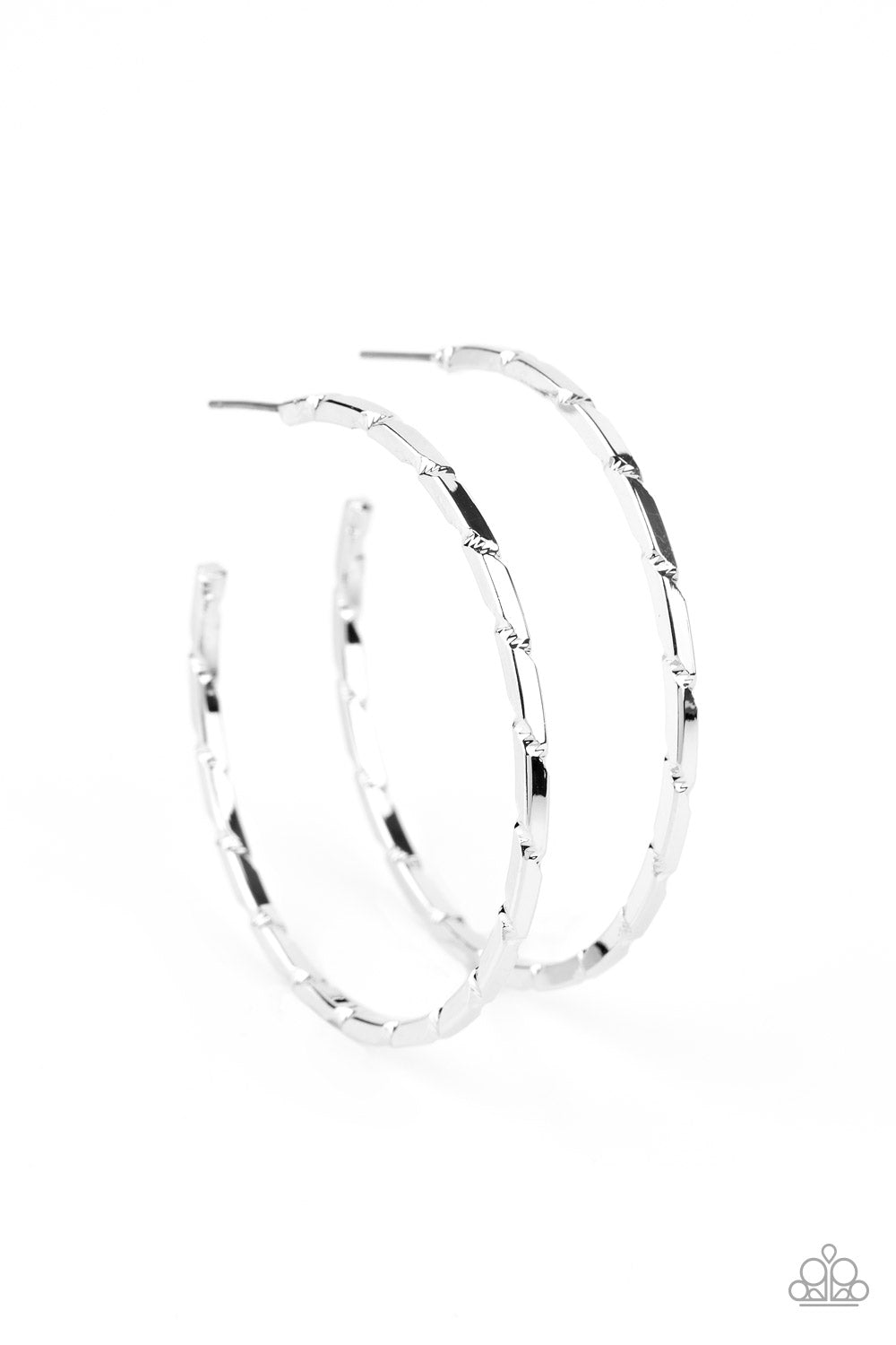 Unregulated - Silver Paparazzi Earrings