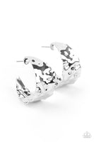 Put Your Best Face Forward - Silver Paparazzi Earrings