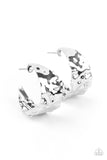 Put Your Best Face Forward - Silver Paparazzi Earrings