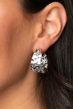 Put Your Best Face Forward - Silver Paparazzi Earrings