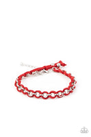 SUEDE Side to Side - Red Paparazzi Bracelet
