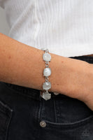 Ms. GLOW-It-All - White Paparazzi Bracelet