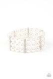 Modern Day Majesty - White Paparazzi Bracelet