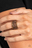 Regal Reflections - Copper Paparazzi Ring