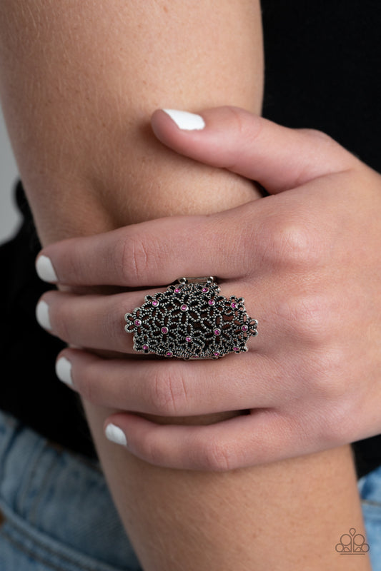 You're a Sunflower - Pink Paparazzi Ring