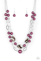 Fluent In Affluence - Purple Paparazzi Necklace