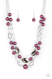 Fluent In Affluence - Purple Paparazzi Necklace