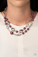 Fluent In Affluence - Purple Paparazzi Necklace