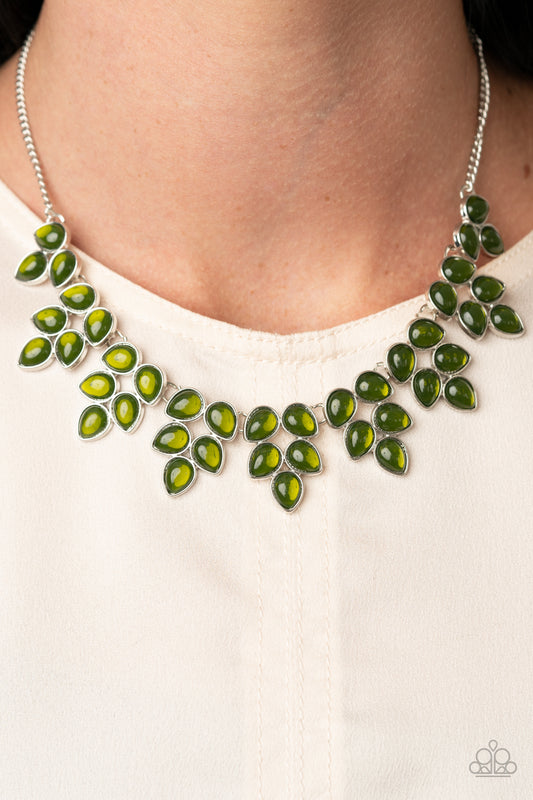 Hidden Eden - Green Paparazzi Necklace