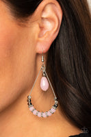 Lovely Lucidity - Pink Paparazzi Earrings