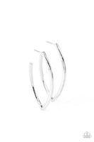 Point-Blank Beautiful - Silver Paparazzi Earrings