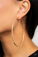 Diamondback Diva - Gold Paparazzi Hoop Earrings