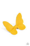Butterfly Oasis - Yellow Paparazzi Hair Clip