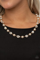 Go-Getter Gleam - Gold Paparazzi Necklace