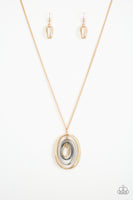 Paparazzi Classic Convergence - Gold Short Necklace