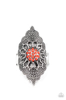 Wildly Wallflower - Red Paparazzi Ring