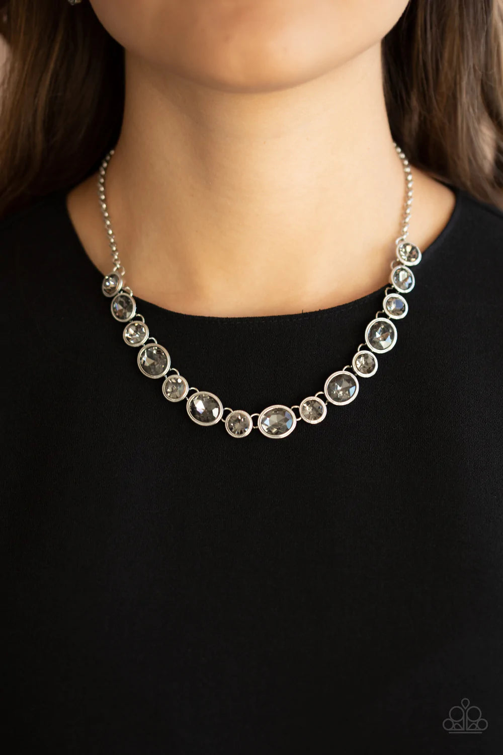 Girls Gotta Glow Silver Paparazzi Necklace