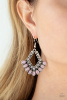Just BEAM Happy - Pink Paparazzi Earrings