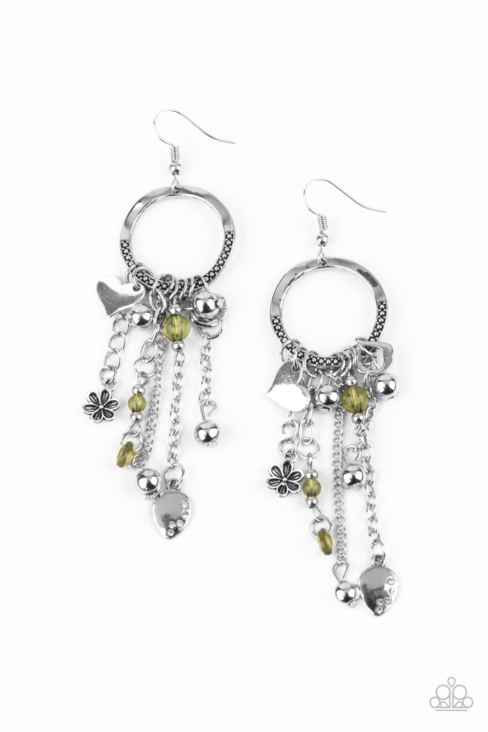 Charm School - Green Paparazzi Earrings