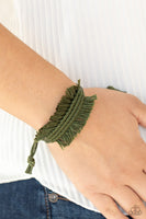 Make Yourself at HOMESPUN - Green Paparazzi Bracelet