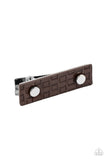 Pleasantly Patterned - Brown Paparazzi Hair Clip
