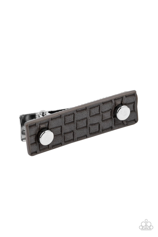 Pleasantly Patterned - Silver Paparazzi Hair Clip
