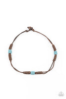 Volcanic Vagabond - Blue Paparazzi Urban Necklace