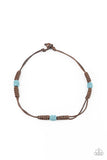 Volcanic Vagabond - Blue Paparazzi Urban Necklace