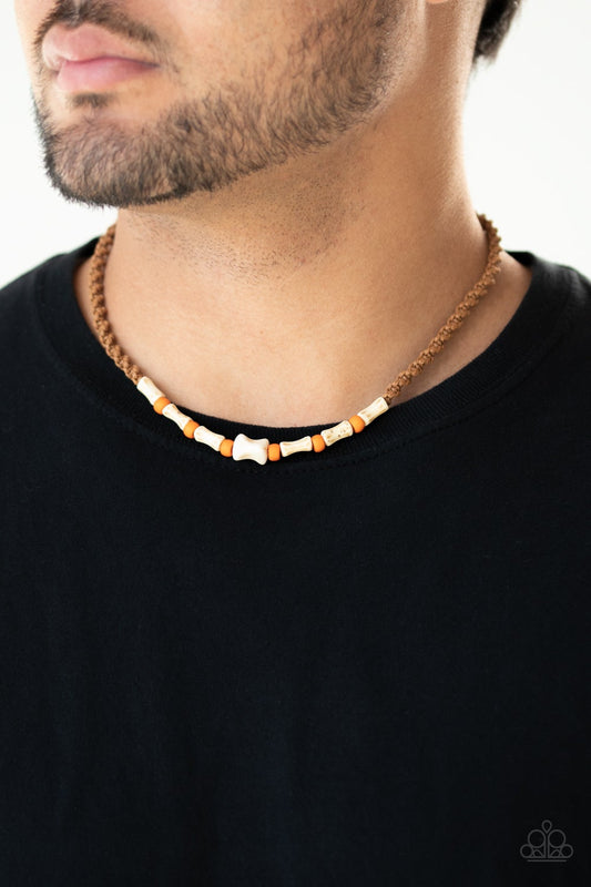 Beach Shark Orange Paparazzi Urban Necklace