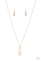 With All Your HEARTS - Gold Paparazzi Necklace