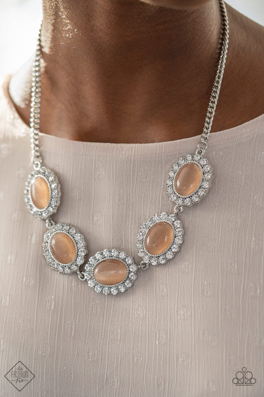 A DIVA-ttitude Adjustment - Orange Paparazzi Necklace