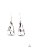 STIRRUP Some Trouble - Silver Paparazzi Earrings