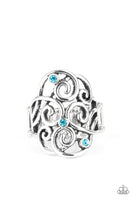 FRILL Out! - Blue Paparazzi Ring