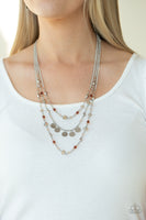 Step Out of My Aura - Brown Paparazzi Necklace