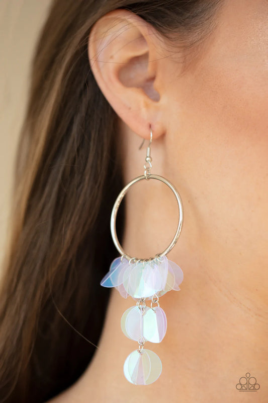 Holographic Hype Multi Paparazzi Earrings