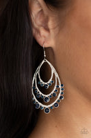 Break Out In TIERS - Blue Paparazzi Earrings