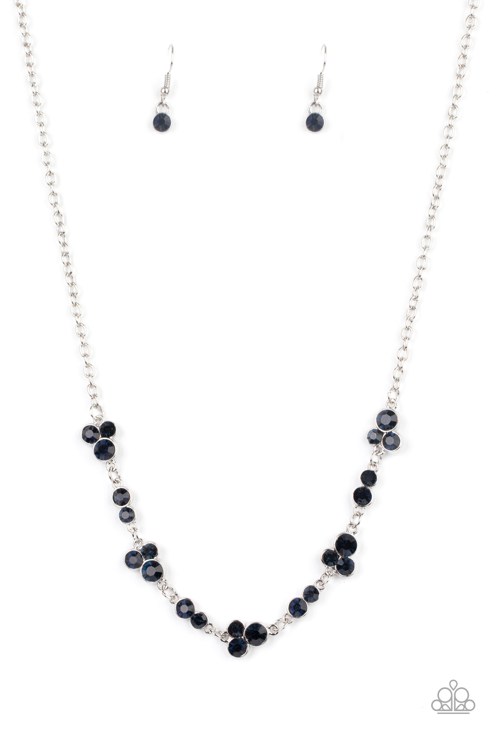Gorgeously Glistening - Blue Paparazzi Necklace
