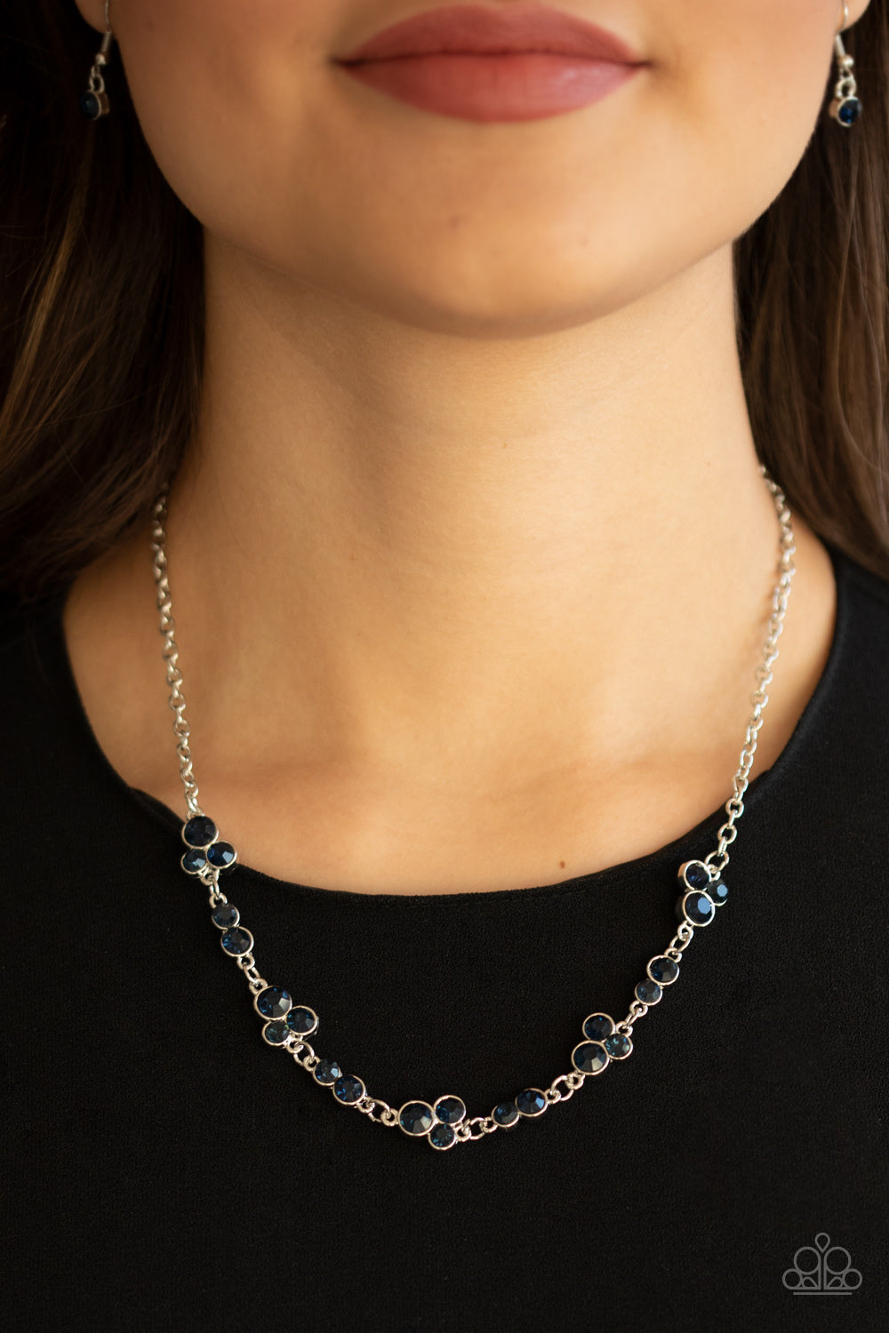 Gorgeously Glistening - Blue Paparazzi Necklace