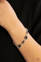 Social GLISTENING - Blue Paparazzi Bracelet
