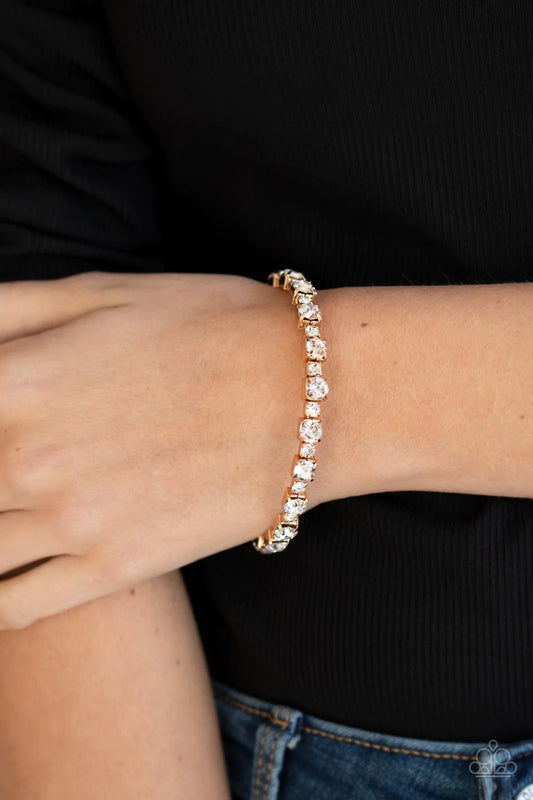 Photo Op Gold Paparazzi Life of the Party Bracelet