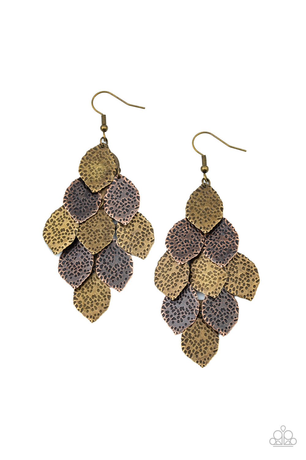 Loud and Leafy - Multi Paparazzi Earrings