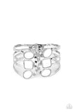 Mystified - White Paparazzi Cuff Bracelet