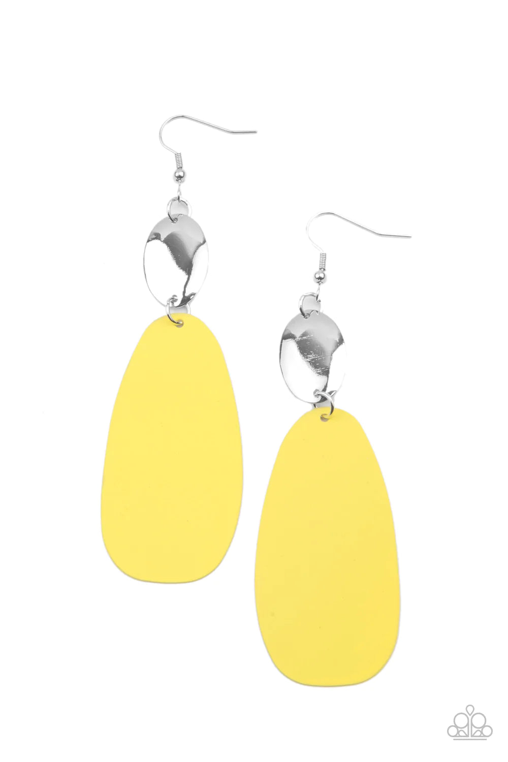 Vivaciously Vogue Yellow Paparazzi Earrings