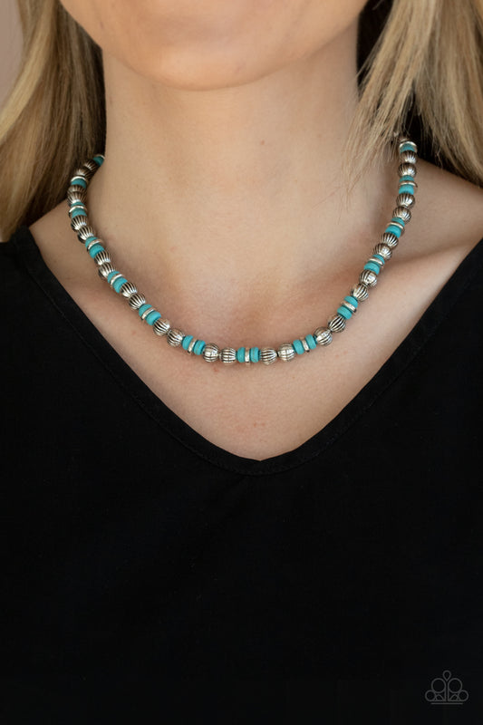 ZEN You Least Expect It - Blue Paparazzi Necklace