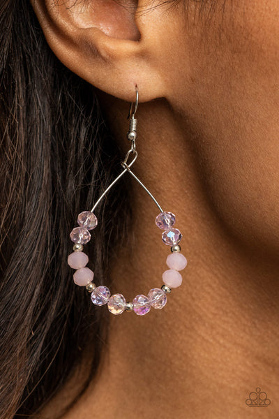 Wink Wink - Pink Paparazzi Earrings