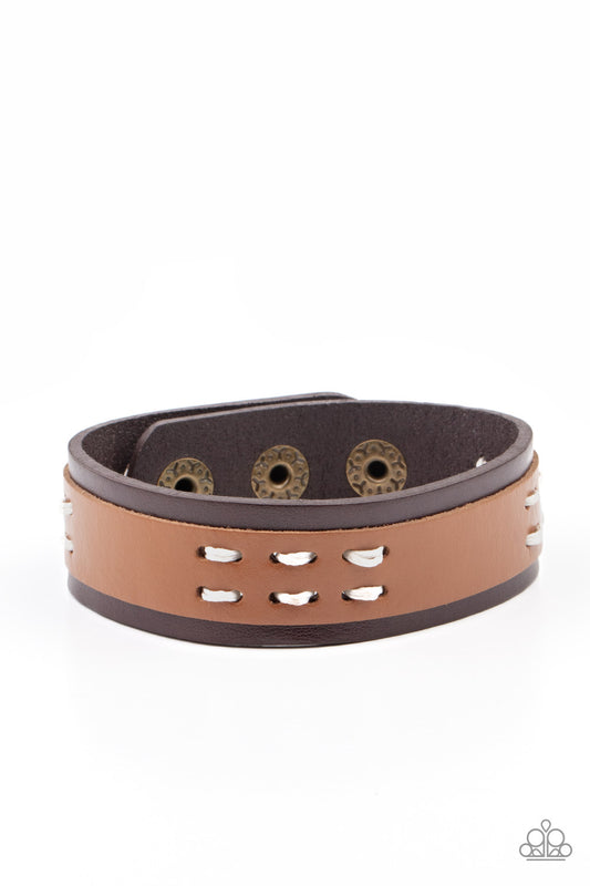 Blaze A Trail - Brown Paparazzi Urban Bracelet