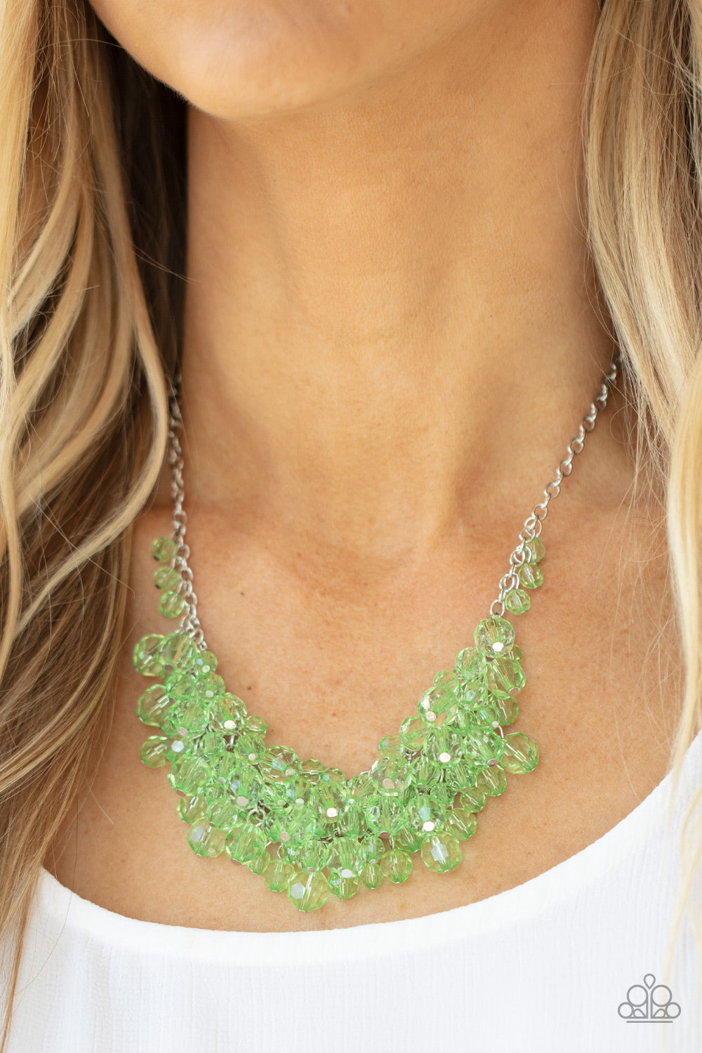Let The Festivities Begin - Green Paparazzi Necklace